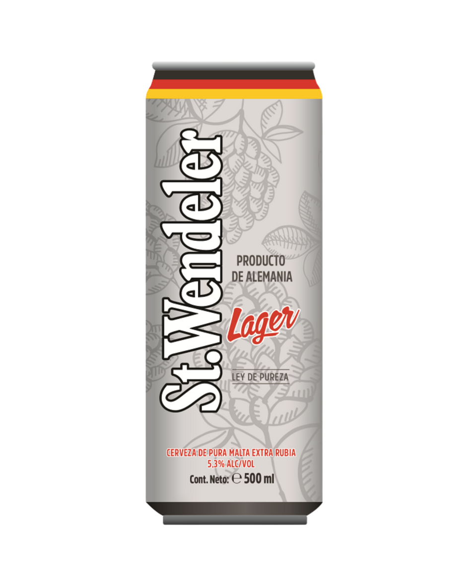 BIA ST. WENDELER LAGER - Bia lúa mạch  ( bia vàng ). 
